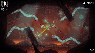 Screenshot fighting a boss