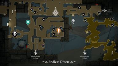 Screenshot with the Endless Desert map